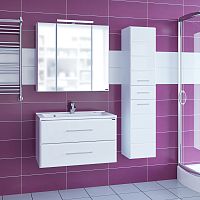 Тумба с раковиной СанТа Омега 80 подвесная