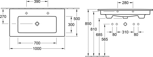 119 100 руб. Мебельная раковина Villeroy & Boch Venticello 4104AK01 альпийский белый фото 8 Мебельная раковина Villeroy & Boch Venticello 4104AK01 альпийский белый фото 8