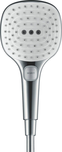 Душевая лейка Hansgrohe Raindance Select E 26521400 белый - хром фото 9
