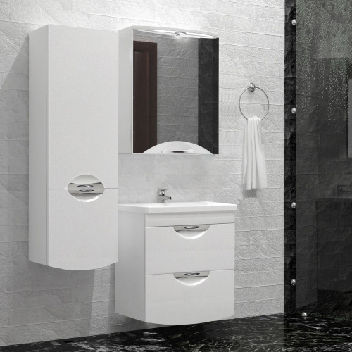 Мебель для ванной Style Line Жасмин-2 50 Люкс Plus, белая фото 7