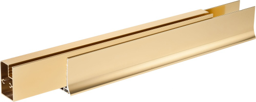 Душевая дверь в нишу Vegas Glass ZP 135 09 10 профиль золото, стекло сатин фото 4