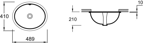 12 780 руб. Раковина Jacob Delafon Caxton E2210-0 встраиваемая снизу фото 3 Раковина Jacob Delafon Caxton E2210-0 встраиваемая снизу фото 3