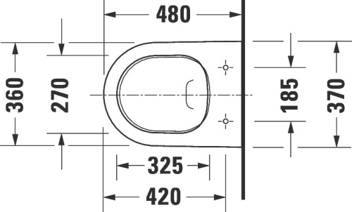 Унитаз подвесной Duravit D-Neo 2587090000 безободковый фото 10