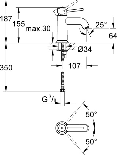 Душевой комплект Grohe BauClassic 124404 фото 4