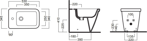 16 650 руб. Биде напольное Hatria Erika Pro Q фото 4 Биде напольное Hatria Erika Pro Q фото 4