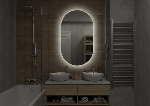 Зеркало Art&Max Torino 60х100 с подсветкой фото 3