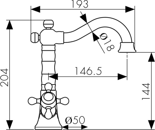 9 150 руб. Смеситель Kaiser Carlson Style 44411-1 для кухонной мойки фото 2 Смеситель Kaiser Carlson Style 44411-1 для кухонной мойки фото 2