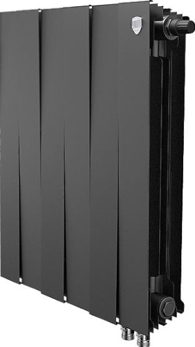 Радиатор биметаллический Royal Thermo Piano Forte 500 VDR noir sable, 6 секций, черный