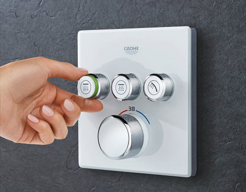 Термостат Grohe Grohtherm SmartControl 29157LS0 для душа, moon white фото 2