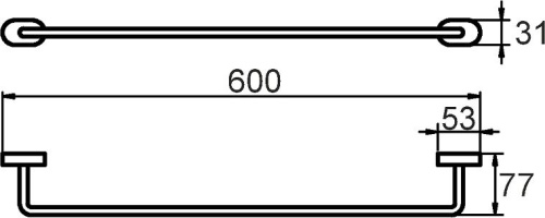 Полотенцедержатель Milardo Solomon SOLSM10M49 фото 2