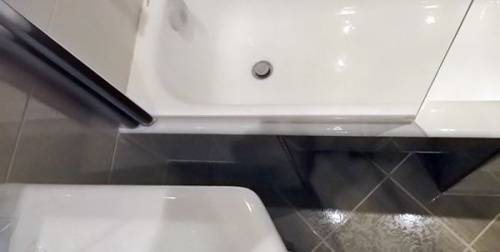 Шторка на ванну GuteWetter Lux Pearl GV-601 левая 60 см стекло бесцветное, профиль хром фото 4