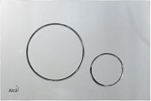 Кнопка смыва AlcaPlast THIN M672 хром матовый