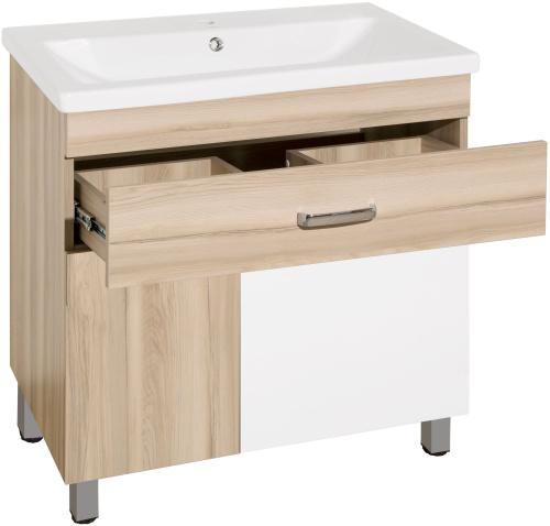 Мебель для ванной Style Line Ориноко 80 с бельевой корзиной, белая, ориноко фото 3
