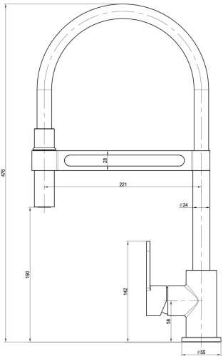 Смеситель Lemark Soul LM6006C для кухонной мойки фото 2