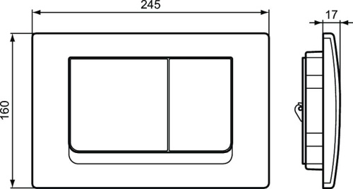 Комплект Ideal Standard Connect Air AquaBlade E212801 унитаз + инсталляция с кнопкой смыва фото 15