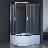 Душевой уголок Royal Bath RB 8120BK-C-CH R, с поддоном