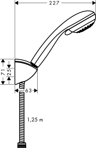 Душевой гарнитур Hansgrohe Crometta 85 27568000 хром фото 7