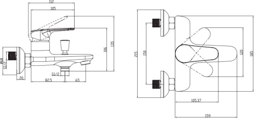 Душевой комплект Villeroy & Boch TVS1086000161 + TVW10510111061 + TVT10550111061 фото 8