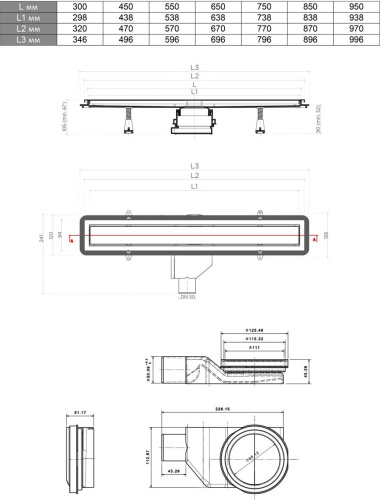 Душевой лоток Pestan Confluo Premium Line 950 фото 8