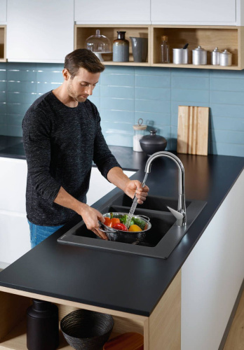 Смеситель Hansgrohe Talis M51 73851000 для кухонной мойки, хром фото 12