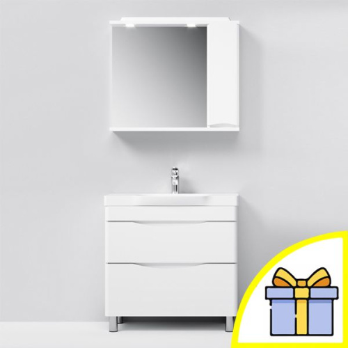 Мебель для ванной AM.PM Like 80 напольная, белый глянец + Сертификат AM.PM на 30 дней подписки на медиасервис фото 5