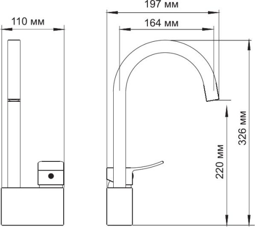 Смеситель Wasserkraft Aller 1067WHITE для кухонной мойки фото 4