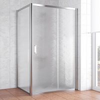 Душевой уголок Vegas Glass ZP+ZPV 130*70 08 02 профиль глянцевый хром, стекло шиншилла