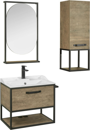 Мебель для ванной AQUATON Лофт Фабрик 65 дуб кантри