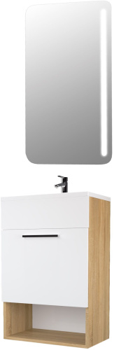 Мебель для ванной 1MarKa July 50П подвесная, дуб сонома фото 2 Мебель для ванной 1MarKa July 50П подвесная, дуб сонома фото 2