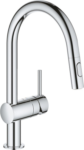 Комплект Мойка кухонная Omoikiri Daisen 65 черная + Смеситель Grohe Minta 32321002 для кухонной мойки фото 2