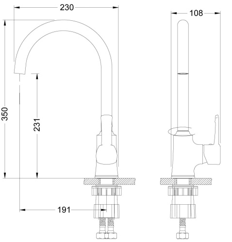 Смеситель Lemark Evitta LM0505C для кухонной мойки фото 2