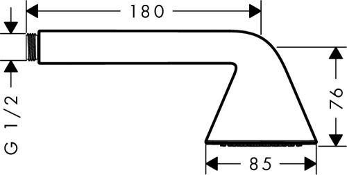 Душевая лейка Axor Front 26025000 фото 4