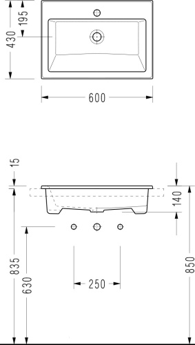 Раковина Serel 3042