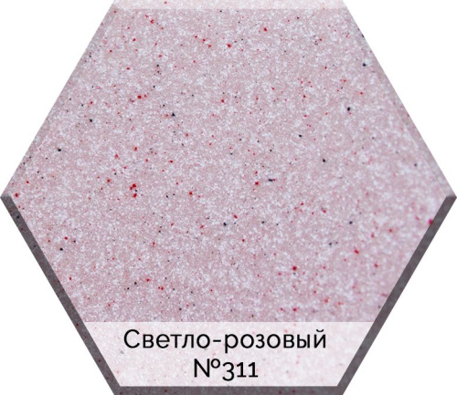 Мойка кухонная AquaGranitEx M-27 светло-розовая фото 3