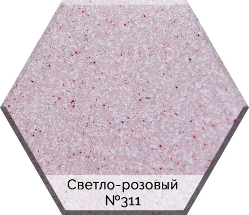 Мойка кухонная AquaGranitEx M-27 светло-розовая фото 2