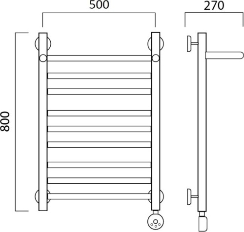 21 984 руб. Полотенцесушитель электрический Aquanerzh Прямой групповой с полкой R 80х50 фото 2 Полотенцесушитель электрический Aquanerzh Прямой групповой с полкой R 80х50 фото 2