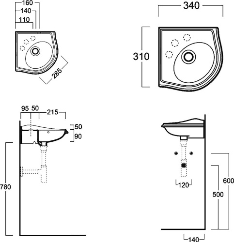 Рукомойник Simas Arcade AR036 фото 3