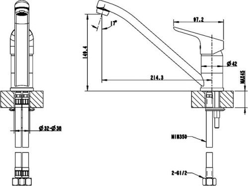 5 560 руб. Смеситель Bravat Drop F74898C-2 для кухонной мойки фото 3 Смеситель Bravat Drop F74898C-2 для кухонной мойки фото 3