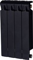 Радиатор биметаллический Rifar Monolit 500 4 секции, антрацит