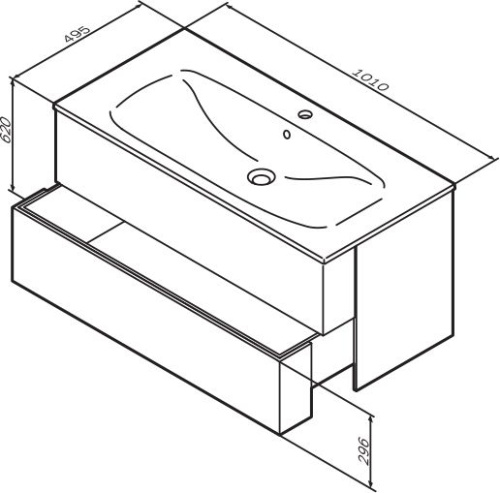 Мебель для ванной AM.PM Spirit V2.0 100 белый глянец фото 5