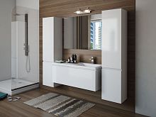 Тумба с раковиной Эстет Dallas Luxe 130 подвесная, 1 ящик, R
