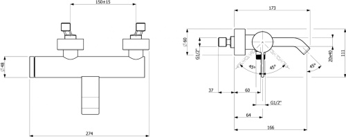Душевой комплект Villeroy & Boch TVS1086000261 + TVW10610315261 + TVT10650115261 фото 4