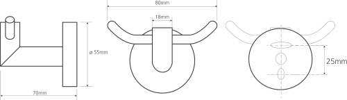 Крючок Bemeta Omega 104206032 Крючок Bemeta Omega 104206032
