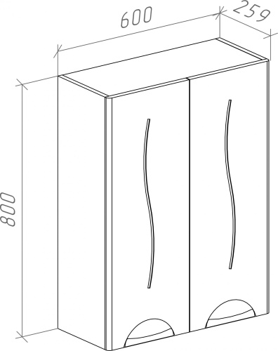 Шкаф Bellezza Глория 60 фото 2 Шкаф Bellezza Глория 60 фото 2