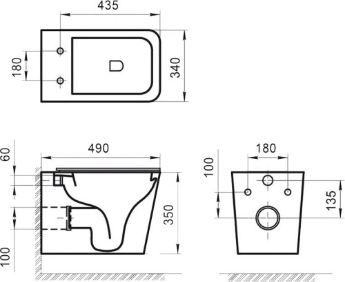 Унитаз подвесной BelBagno Ardente-R BB520CHR фото 3