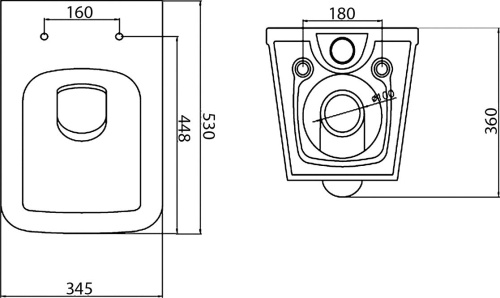 Комплект Унитаз подвесной BelBagno Dory BB522ACHR с крышкой + Система инсталляции AlcaPlast Jadromodul AM102/1120 + Кнопка смыва AlcaPlast THIN M670 белый + Шумоизоляционная панель фото 7