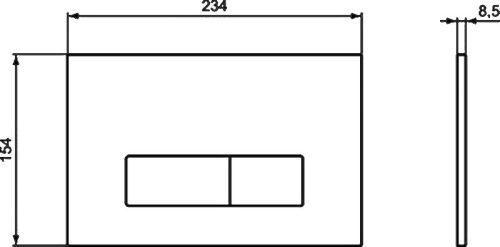 Комплект Унитаз подвесной Ideal Standard Tesi T354601 + Система инсталляции Ideal Standard Prosys Frame 120 M R020467 + Кнопка смыва фото 7