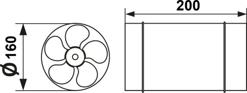 Вытяжной вентилятор Era CV-160 фото 4