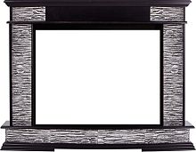 Портал Firelight Scala 30 камень сланец скалистый серый, шпон венге