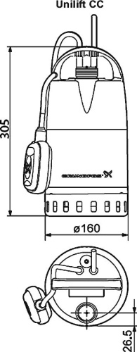 Дренажный насос Grundfos Unilift CC 5 A1 фото 5